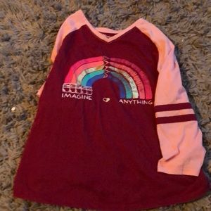 Girls baseball sleeve shirt